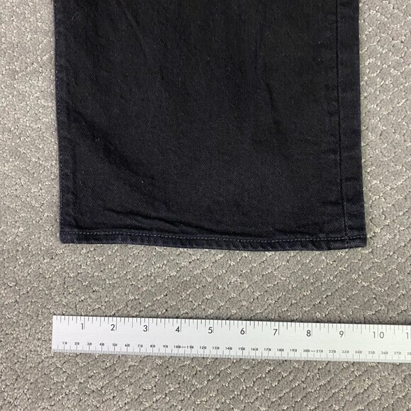 Levi's 501 Jeans Men's 44 x 34 Fits 44 x 31 Black Stretch Denim Button Fly - Picture 12 of 14